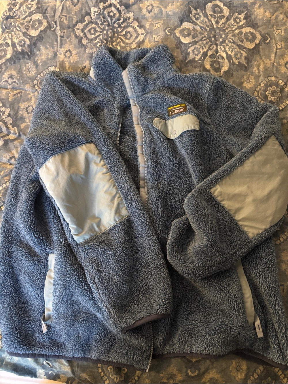 L.L. Bean Women’s Plush Blue Sherpa Jacket